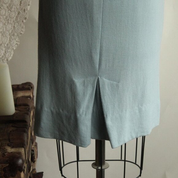 Vintage 1960s Wiggle Dress, Jonathan Logan Blue Wool Dress, Chumley Sportswear - Picture 12 of 13